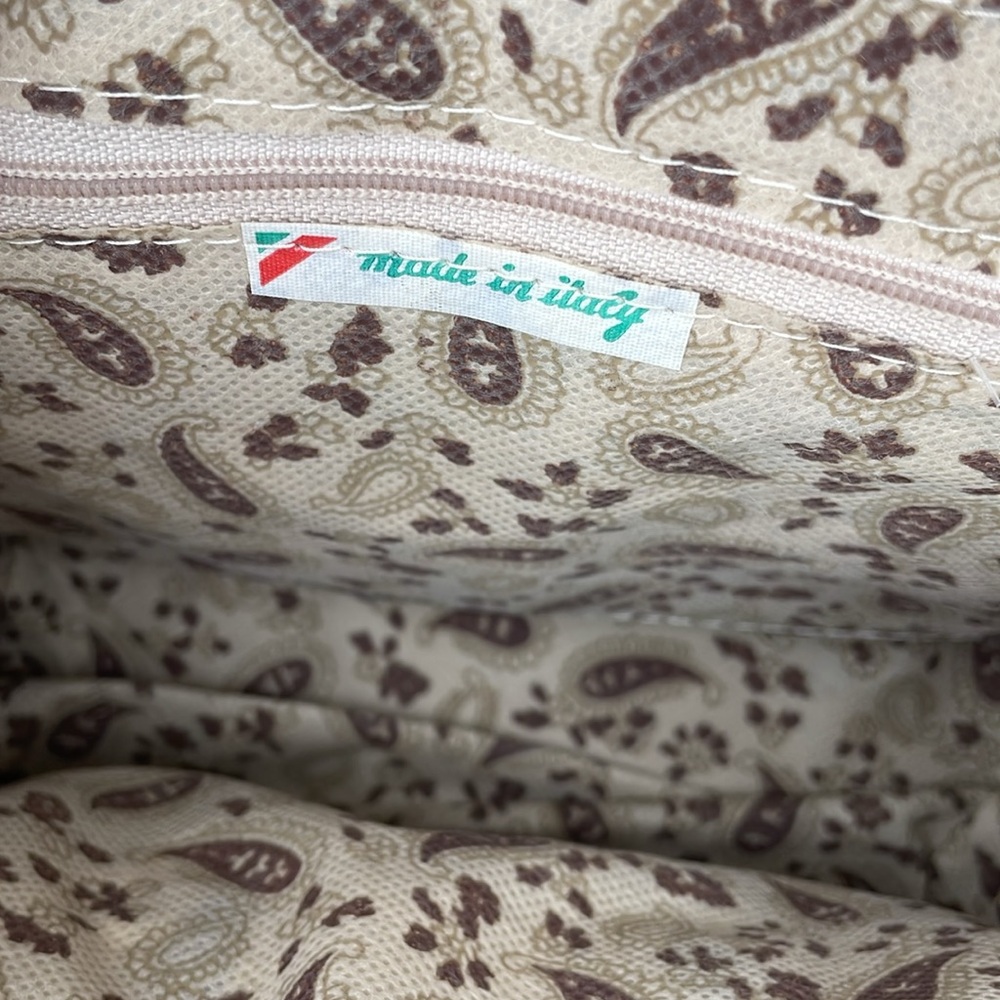 Vintage Italian CREAZIONI ALMA Gold Woven Straw Handbag Purse Bag Crossbody - Picture 9 of 10